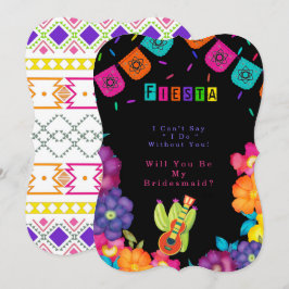 Mexican Fiesta Florals wirst du meine Bridesmaid s Einladung