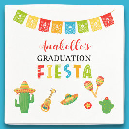 Mexican Fiesta Graduation Party Serviette