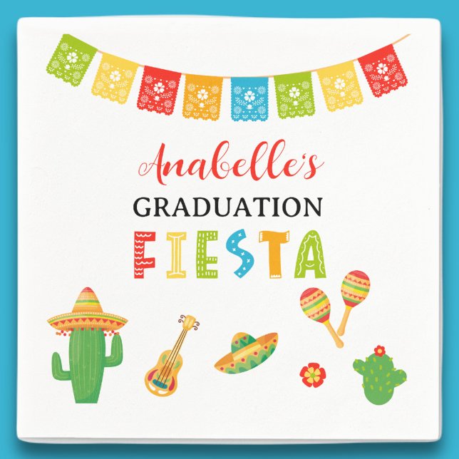 Mexican Fiesta Graduation Party Serviette (Von Creator hochgeladen)
