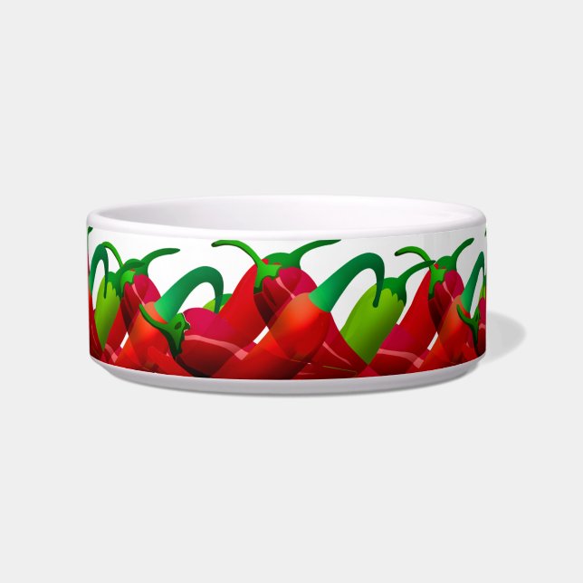 Mexican Fiesta Hot Chili Paprikaschoten Bowl Napf (Vorderseite)
