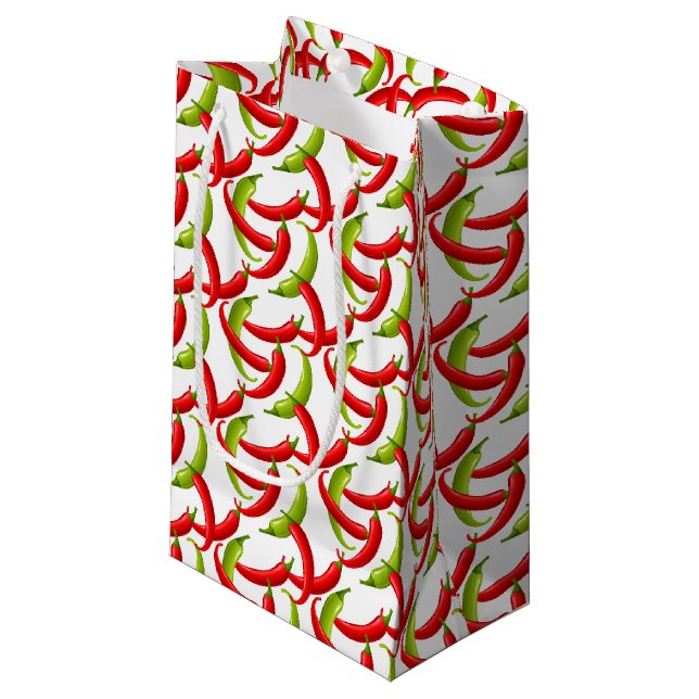 Mexican Fiesta Hot Chili Paprikaschoten  Kleine Geschenktüte (Vorderseite Schrägansicht)