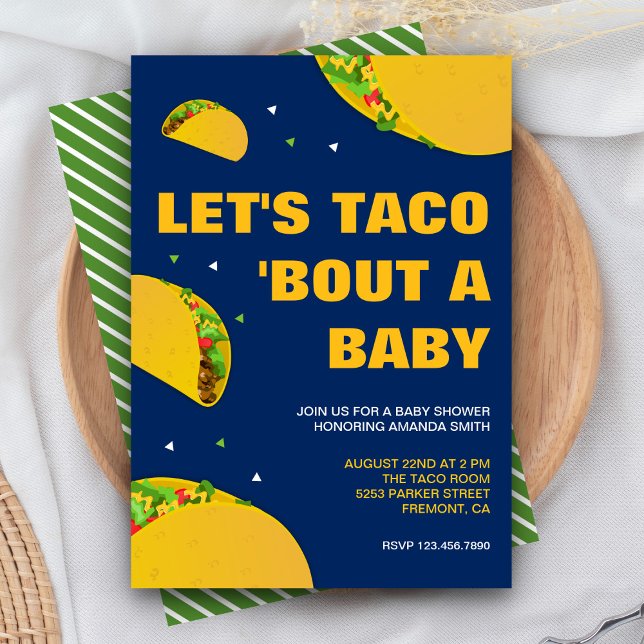 Mexican Fiesta Let's Taco 'Bout a Baby Shower Einladung (Von Creator hochgeladen)