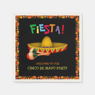 Mexican Fiesta oder Cinco de Mayo Serviette