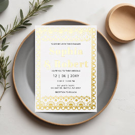 Mexican Fiesta Papel Picado Boho Wedding Folieneinladung