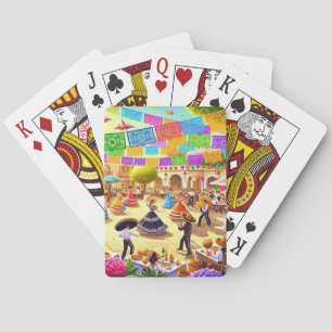 Mexican Fiesta Scene Spielkarten