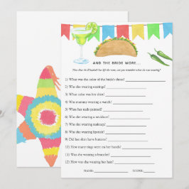 Mexican Fiesta Taco Brautparty Game Einladung