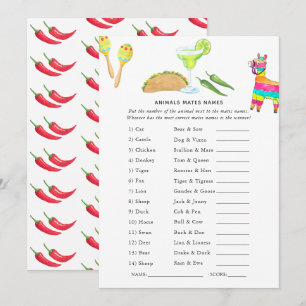 Mexican Fiesta Taco Game Einladung