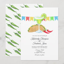 Mexican Fiesta Taco über Liebe Hochzeit