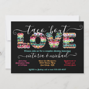 Mexican Fiesta Taco'bout Liebe Paare Dusche Invi Einladung