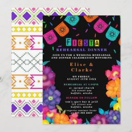 Mexican Fiesta Vivid Florals Probe Dinner Einladung