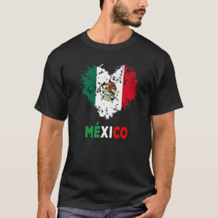Mexican Flag Idea de Mexico Para Mujeres & Mexico T-Shirt