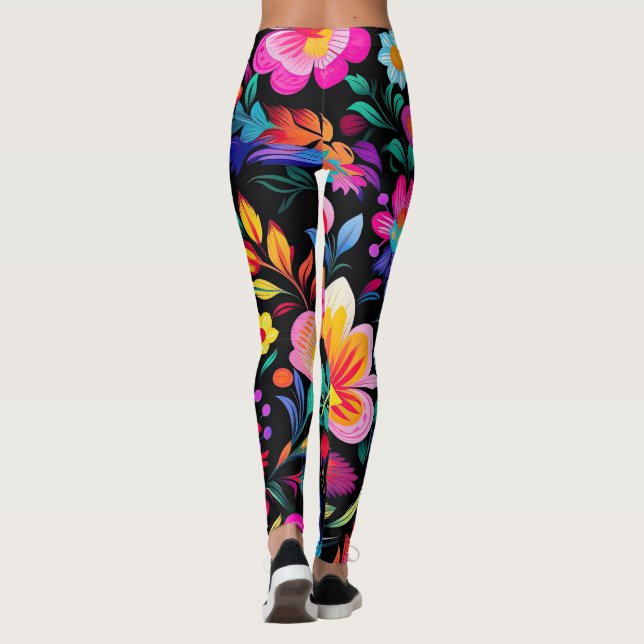 Mexican Floral Fiesta Leggings (Rückseite)