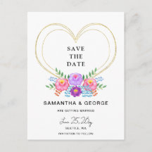 Mexican Floral Fiesta Save The Date