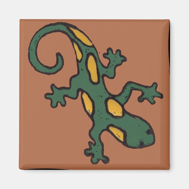 Mexican Gecko Tile Magnet (Vorne)