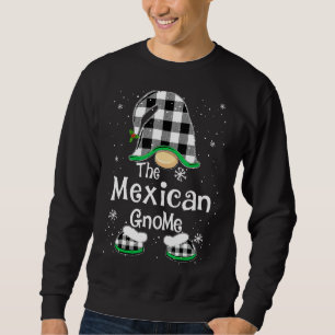 Mexican Gnome Buffalo Kariert Matching Family Chri Sweatshirt