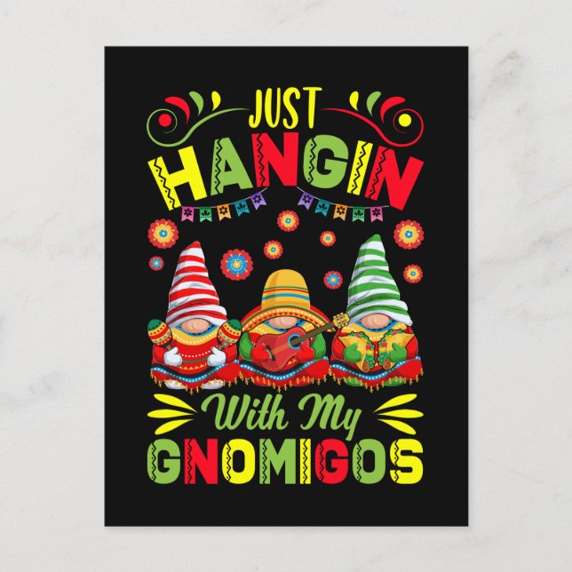 Mexican Gnomes Cinco De Mayo Party Mexican Fiesta Postkarte (Vorderseite)