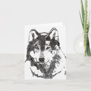 Mexican Grey Wolf Karte