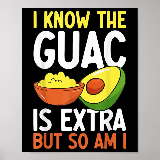 Mexican Guacamole Avocado Cinco De Mayo Poster (Vorne)