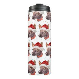 Mexican Hairless Dog Breed Weihnachtssterne Thermosbecher