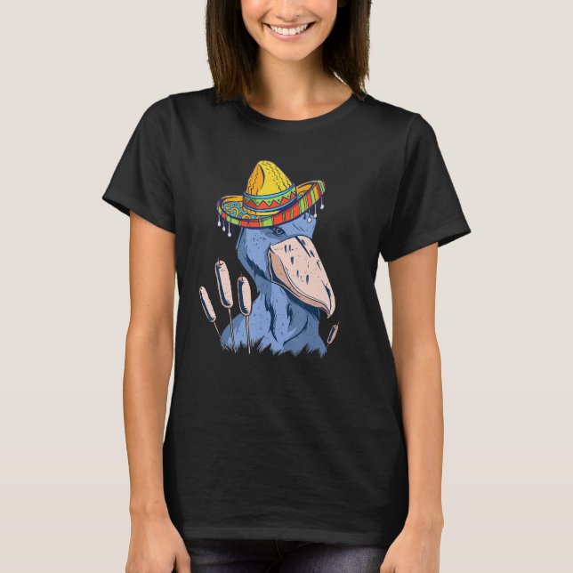 Mexican Hat Shoebill Sombrero African Bird African T-Shirt (Vorderseite)