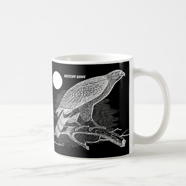 "Mexican Hawk Silhouetten" Kaffeetasse (Rechts)