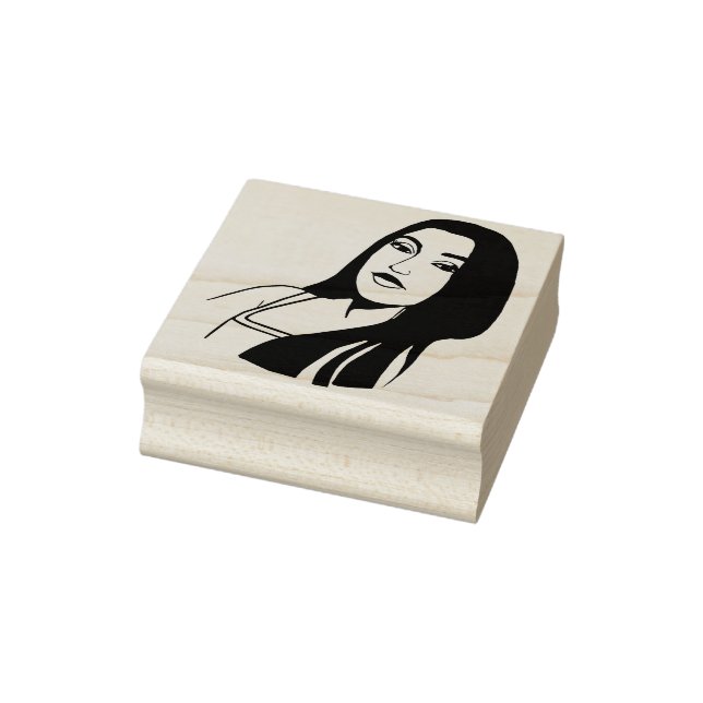 Mexican Lady Portrait Make-up Schönheitskunst Gummistempel (Stempel)