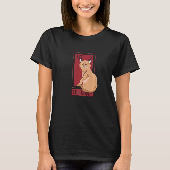 Mexican Lottery Cat Caracal Cat The Floppa T-Shirt (Vorderseite)