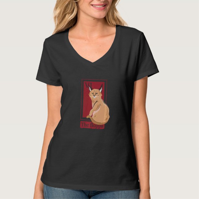 Mexican Lottery Cat Caracal Cat The Floppa T-Shirt (Vorderseite)