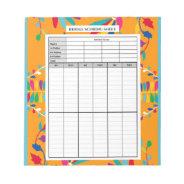 Mexican Otomi Design - Bridge Score Pad Notizblock