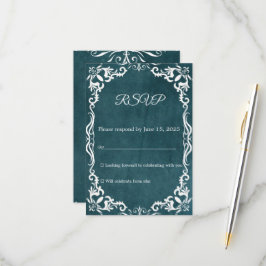 Mexican Papel Picado Wedding RSVP Card