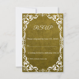Mexican Papel Picado Wedding RSVP Card Karte