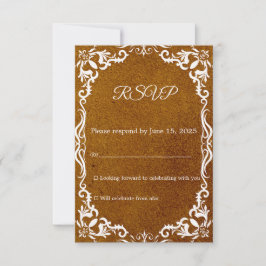 Mexican Papel Picado Wedding RSVP Card Karte