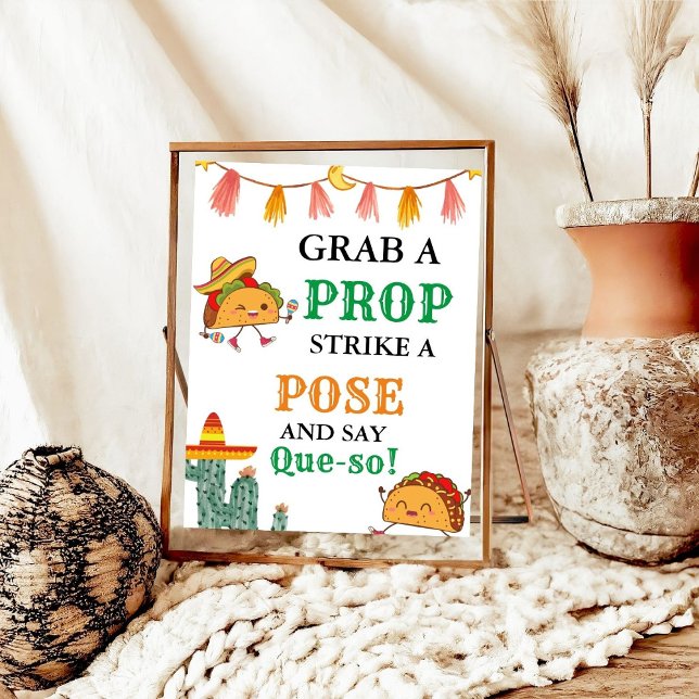 Mexican Party Fiesta Foto Booth Baby Shower Poster (Von Creator hochgeladen)