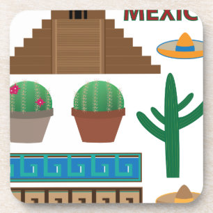 mexican pyramid untersetzer