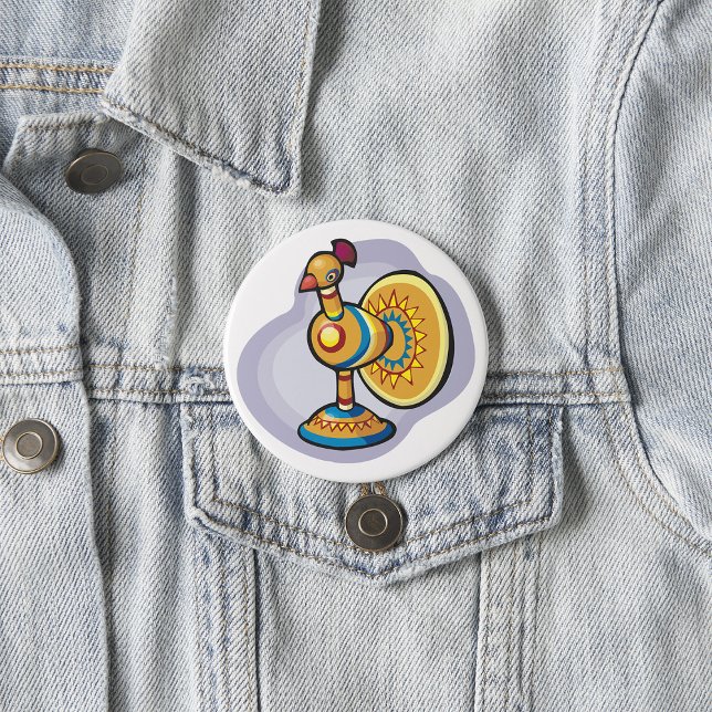 Mexican Rooster Toy Button (Von Creator hochgeladen)
