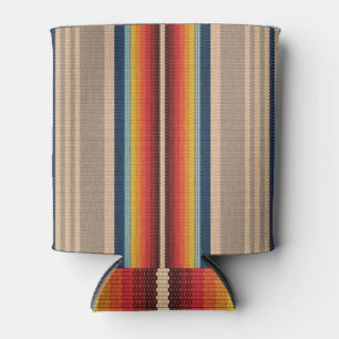 Mexican Rug: Farbige Streifen Nahtlos. Dosenkühler