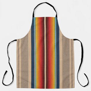 Mexican Rug: Farbige Streifen Nahtlos. Schürze