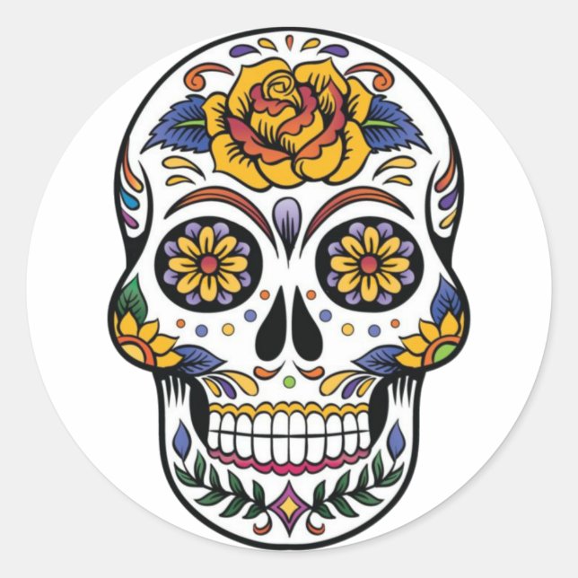 Mexican Skull Sticker (Vorderseite)