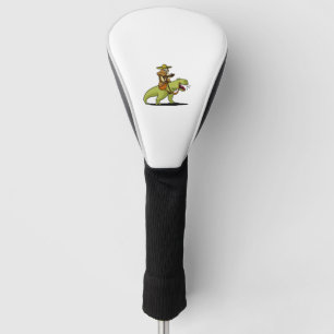 Mexican Sloth Riding T Rex Dinosaur Golf Headcover