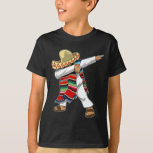 Mexican Sombrero Poncho Dabbing T-Shirt