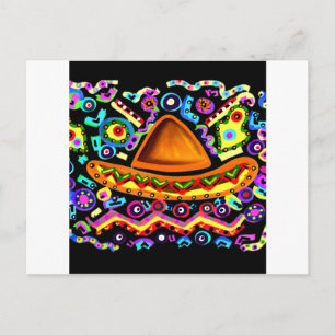 Mexican Sombrero Postkarte