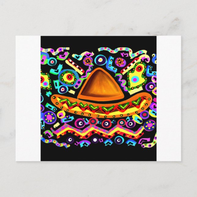 Mexican Sombrero Postkarte (Vorderseite)