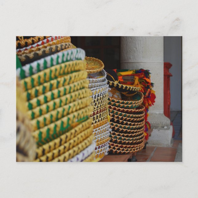 Mexican Sombreros Postkarte (Vorderseite)