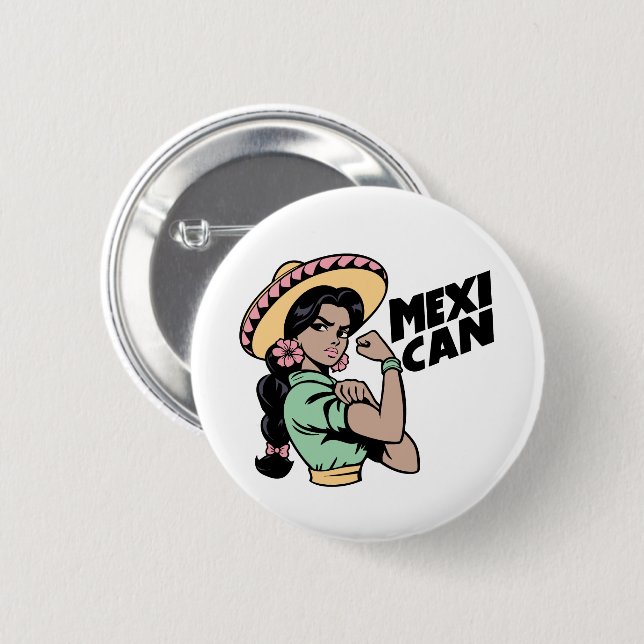 MexiCAN Stickers Button (Vorne & Hinten)