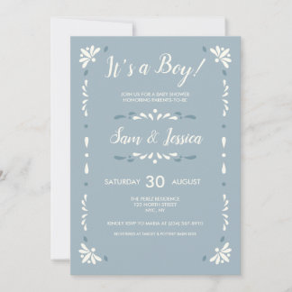 Mexican Talavera Baby Boy Einladung