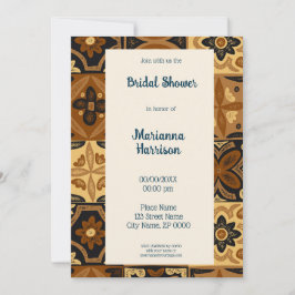 Mexican Talavera Design Bridal Dusche Einladung