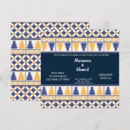 Mexican Talavera Design Wedding Einladung