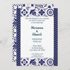 Mexican Talavera Design Wedding Einladung