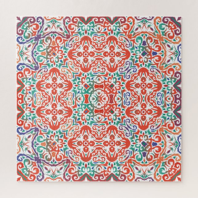Mexican Talavera: Ethnic Tile Collage. (Vertikal)