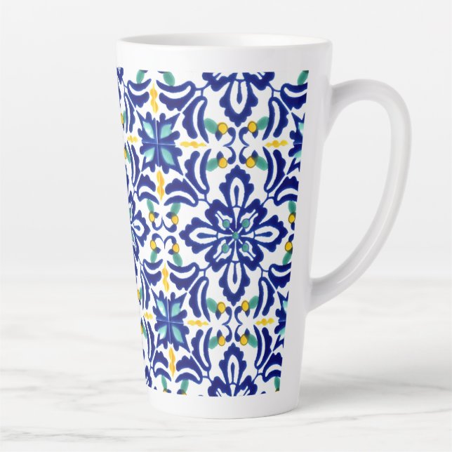 Mexican Talavera Terracotta Tile Design Nr. 10 Milchtasse (Rechts)